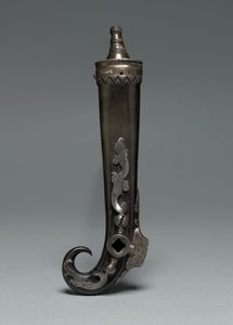 Kombinierte Pulverflasche und Radschlossschlüssel, ca. 1600-50