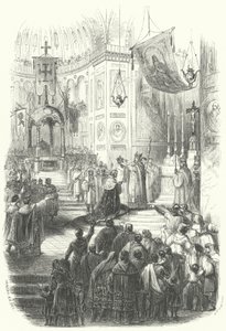 Krönung von Balduin I. als lateinischer Kaiser in Konstantinopel von European School
