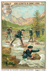 Überquerung eines Bergbachs von European School