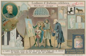 Domenico Ghirlandaio betrachtet Michelangelos Werk