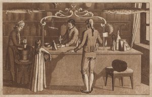 Apotheker (Lithografie) von European School