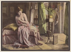 Emotion, Frau sitzt auf einem Bett von European School