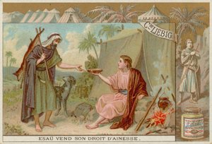 Esau verkauft sein Erstgeburtsrecht an Jakob von European School
