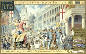 Letzter Tag des Karnevals in Mailand von European School