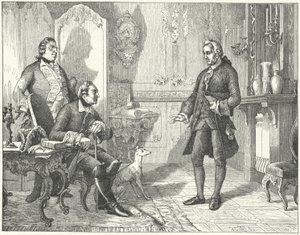 Friedrich der Große von Preußen mit dem Dichter Christian Fürchtegott Gellert von European School