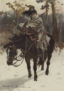Französischer Kürassier auf Wache (1812) von European School
