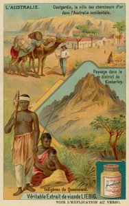 Goldrausch-Stadt Coolgardie, die Landschaft um Kimberley und Aborigines aus Queensland von European School