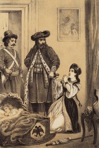 Wachen warten darauf, dass der Säuglingszar Iwan VI. von Russland aufwacht von European School