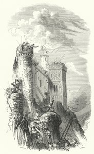 Heinrich der Blinde, Graf von Luxemburg, belagert die Burg Bouillon von European School