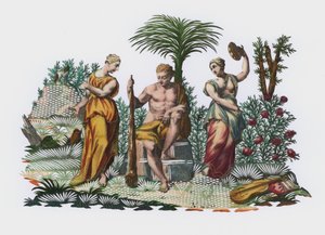 Herakles in einem Garten