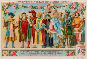 Herold, Bürgermeister der Stadt und seine Magistrate, Hauptleute der Stadtwache und die Banner der Stadt von European School