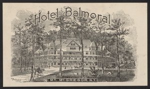Hotel-Handelskarte (Gravur) von European School