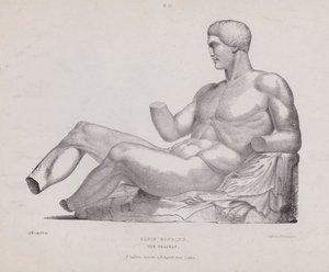 Illustration für Die Anatomie der äußeren Formen des Menschen: Elgin Marbles, Der Theseus von European School