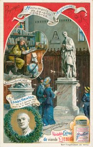 Isaac Newton, Liebig-Karte, frühes 20. Jahrhundert
