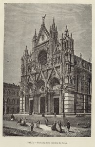 Italien - Fassade des Doms von Siena von European School