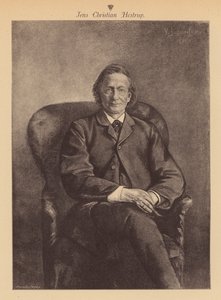 Jens Christian Hostrup, dänischer Dichter und Dramatiker (Gravur)