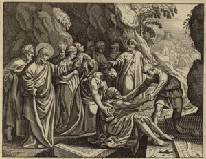 Jesus Christus erweckt Lazarus von den Toten von European School