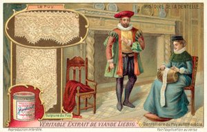 Spitzenklöpplerin von Le Puy, Frankreich von European School