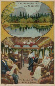 See im Yosemite-Tal und ein Lesesaal auf einem Schiff