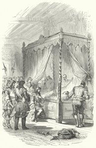 Ludwig XIV. von Frankreich erweist dem toten Körper von Jean V. d
