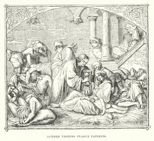 Luther besucht Pestkranke