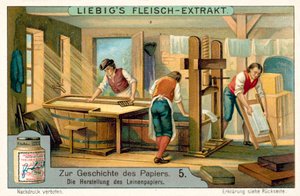 Herstellung von Leinenpapier von European School