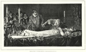Michelangelo ehrt den toten Körper von Vittoria Colonna von European School