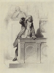 Mirabeau in der französischen Versammlung von European School