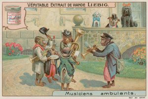 Affen in einer Band von European School