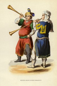 Englische Musiker aus der Herrschaft von Eduard III von European School