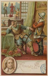 Oliver Cromwell und die Hinrichtung von Karl I., 1649 von European School