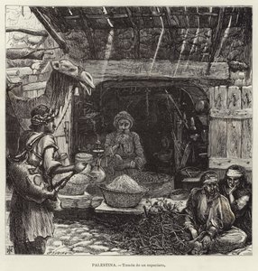 Palästina, Laden eines Gewürzhändlers von European School