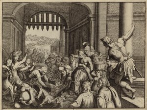 Das Volk von Samaria plündert das verlassene Lager der Aramäer von European School