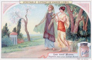 Polyhymnia (lyrische Dichtung) und Euterpe (Musik) von European School