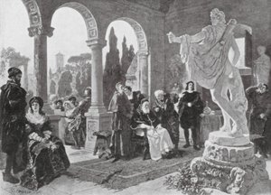 Papst Julius II. und der Apollo Belvedere von European School