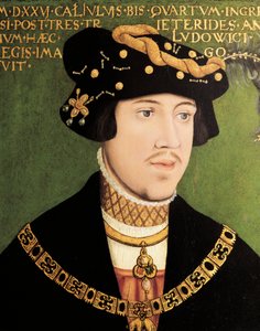 Porträt von Ludwig II. von Ungarn, König von Ungarn, Böhmen und Kroatien