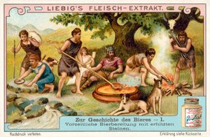 Prähistorische Bierproduktion mit erhitzten Steinen