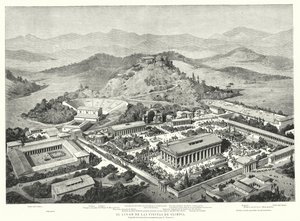 Rekonstruktion des antiken Olympia, Griechenland von European School