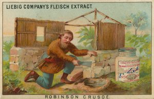 Robinson Crusoe, Bau der Hütte von European School