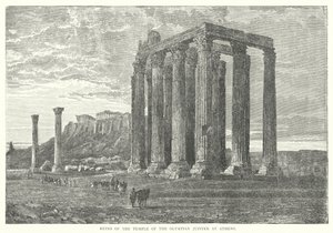 Ruinen des Tempels des Olympischen Zeus in Athen