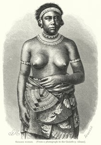Samoanische Frau von European School