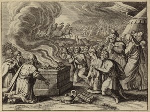 Samuel und die Israeliten bekennen ihre Sünden vor Gott in Mizpa, bevor sie die Philister besiegen von European School