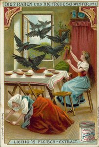 Szene aus Die sieben Raben, Brüder Grimm Märchen von European School