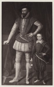 Sir Walter Raleigh und sein Sohn von European School