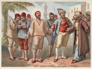 Der heilige Vinzenz von Paul als Sklave in Tunis verkauft von European School