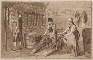 Gerberei (Lithografie) von European School