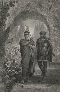 Tarquin der Stolze und der Gesandte von Sextus von European School