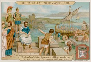 Die Megarer gründen Byzanz im Jahr 667 v. Chr. von European School
