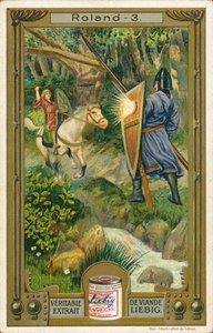 Die Geschichte von Roland, Liebig-Karte, frühes 20. Jahrhundert