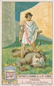 Theseus, Liebig-Karte, frühes 20. Jahrhundert